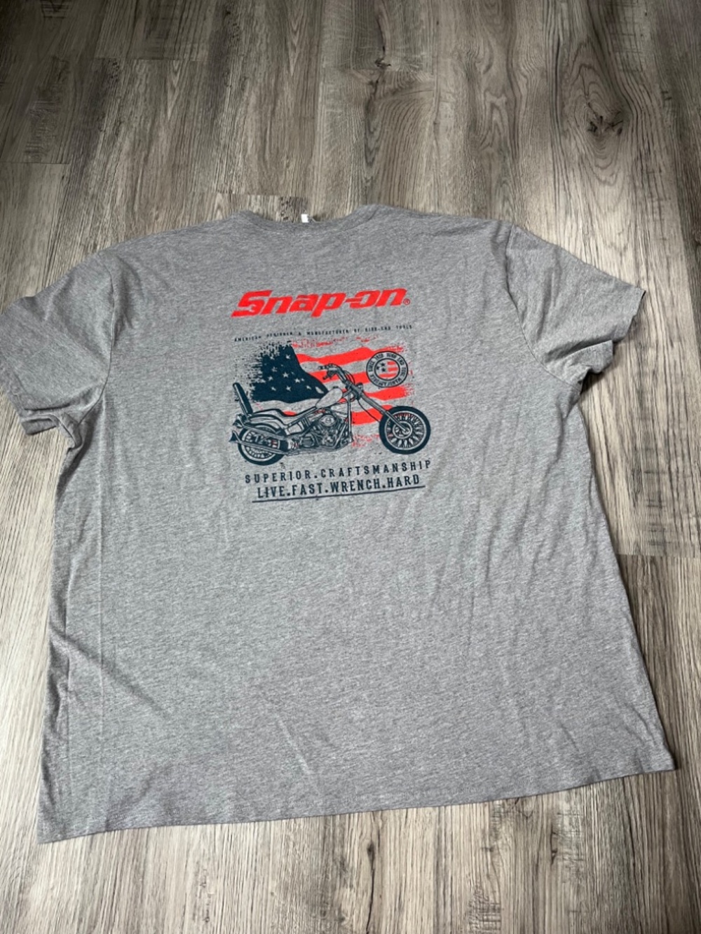 Snap On Tools T Shirt American Tool Company Motorcycle Ride Free 3xl